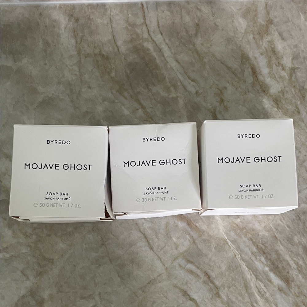 3 BRAND NEW BYREDO Mojave Ghost Soap Bars!